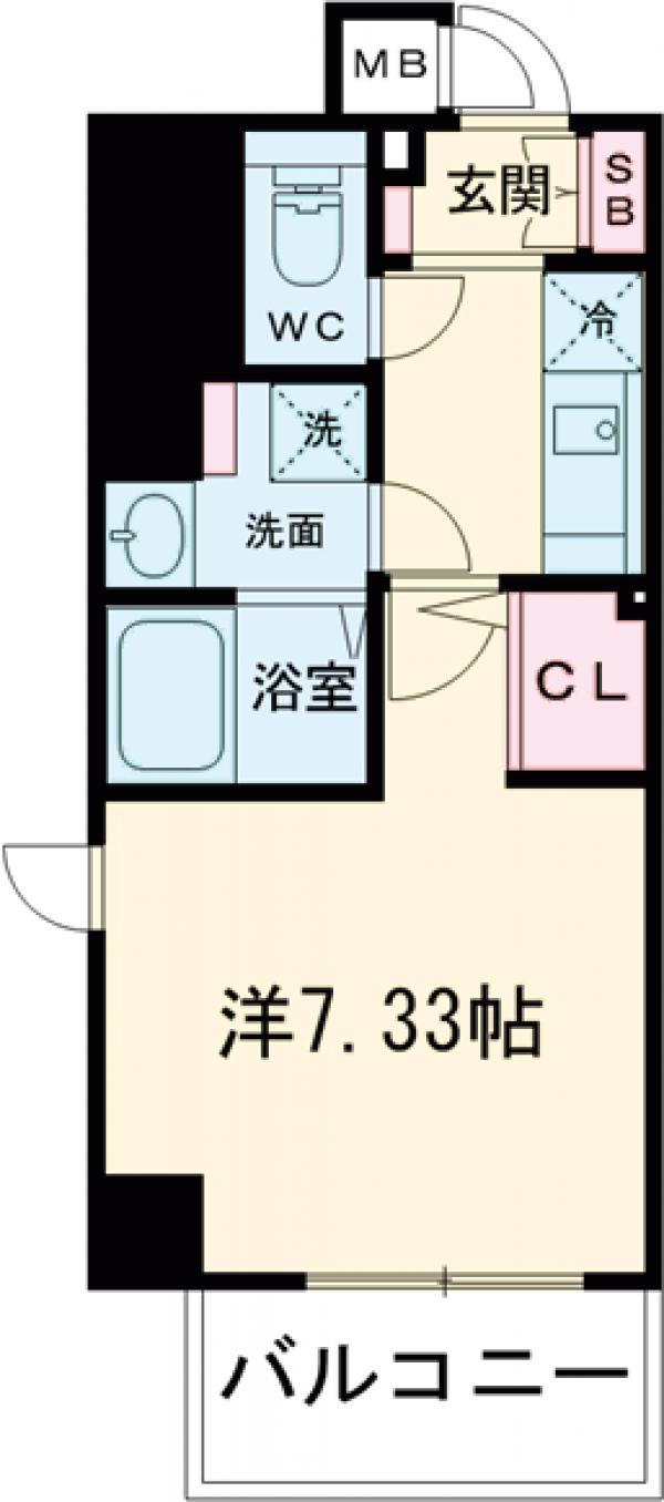 セオリー五条天神川の間取り
