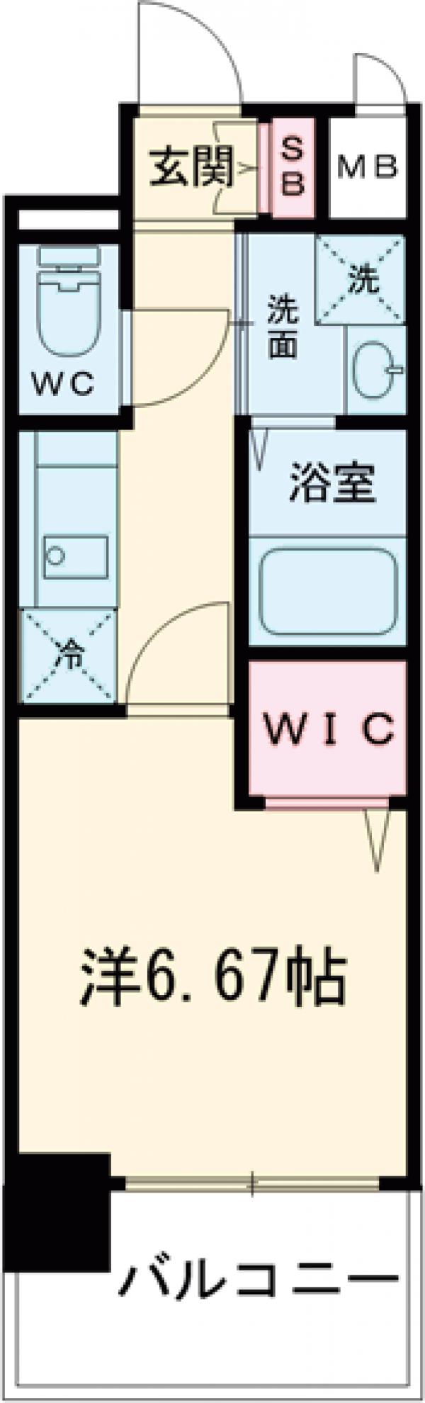 セオリー五条天神川の間取り