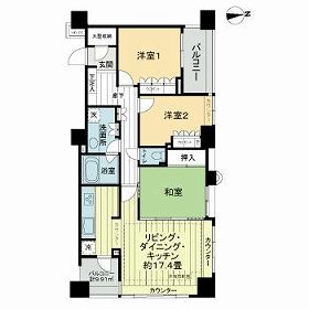 ライオンズステーションプラザセンター南の間取り