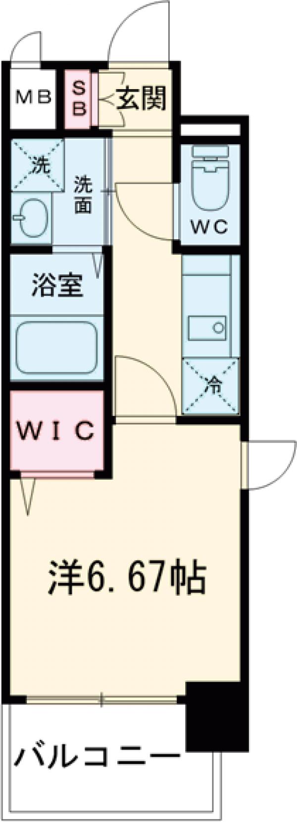 セオリー五条天神川の間取り