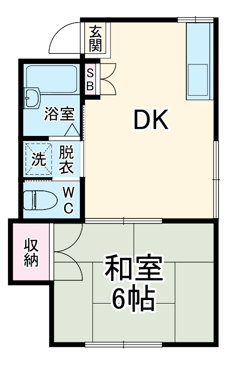 西田荘の間取り