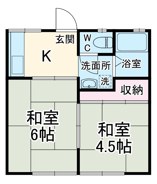 ハイツ渡辺の間取り