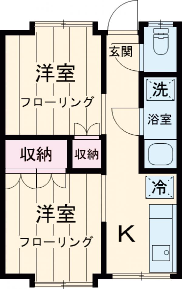 コーポ千代荘の間取り