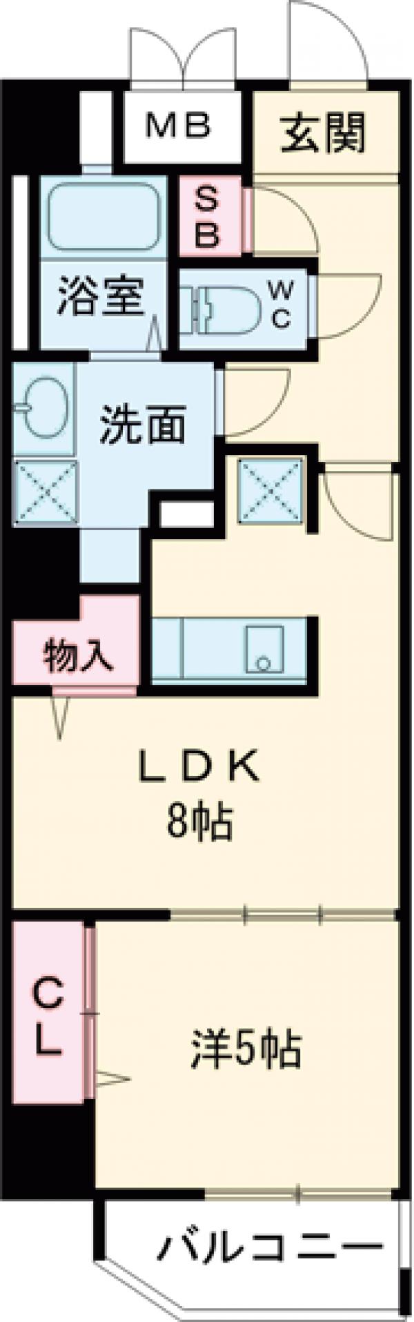 TASUKI RICHESSE 新宿山吹町の間取り
