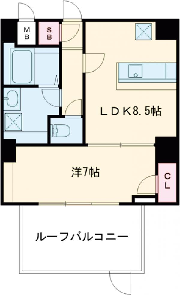 TASUKI RICHESSE 新宿山吹町の間取り