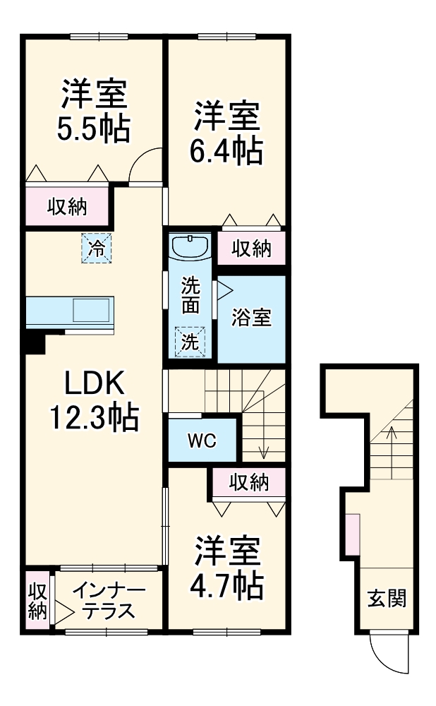 キャトルセゾン高田寺の間取り