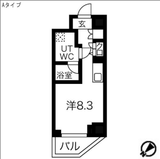 スパシエ オーブ 横浜の間取り