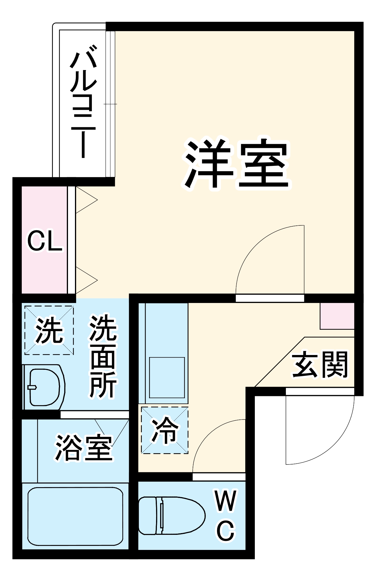 そよ風と緑のセルフィの間取り