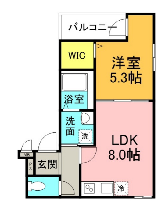 フジパレス出来島EASTⅡ番館の間取り