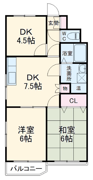 煉瓦館の間取り