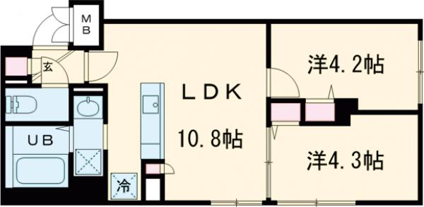 エルファーロ三鷹の間取り
