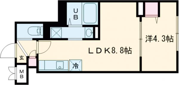エルファーロ三鷹の間取り