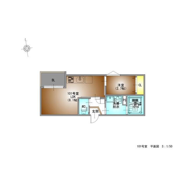 REGALEST志賀本通5の間取り