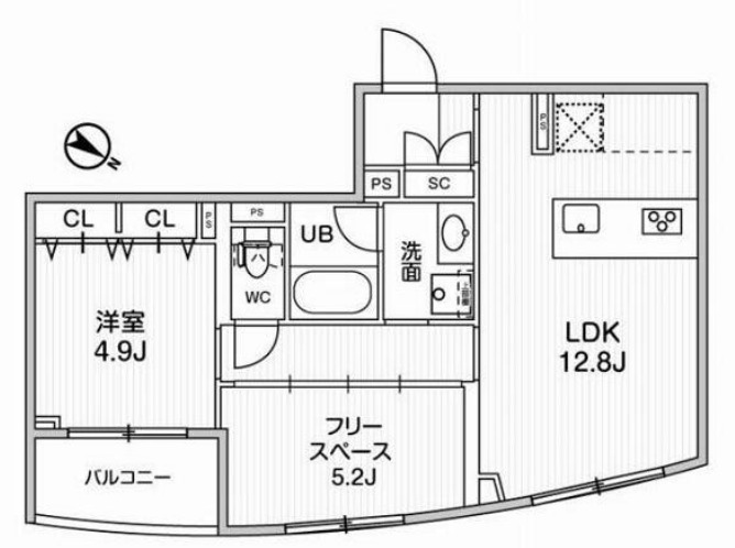 GranDuo中目黒4の間取り