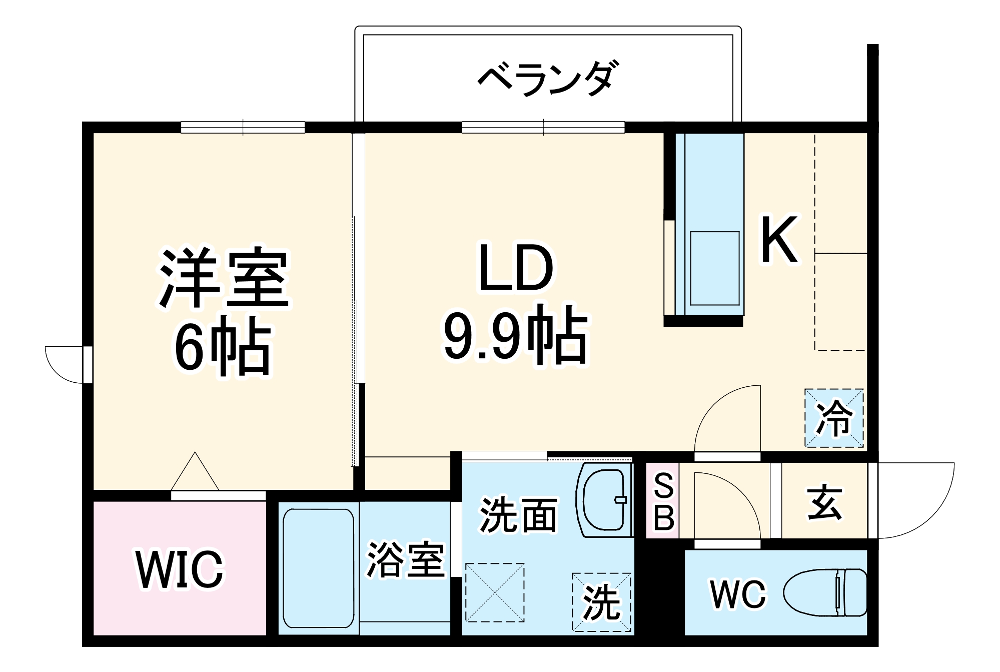 Casa in Collinaの間取り