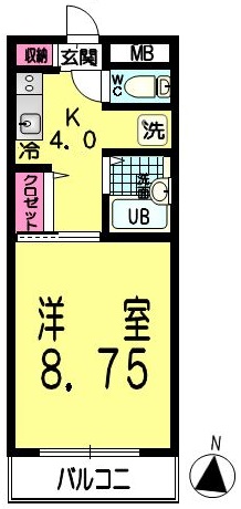 エフォート若葉台の間取り