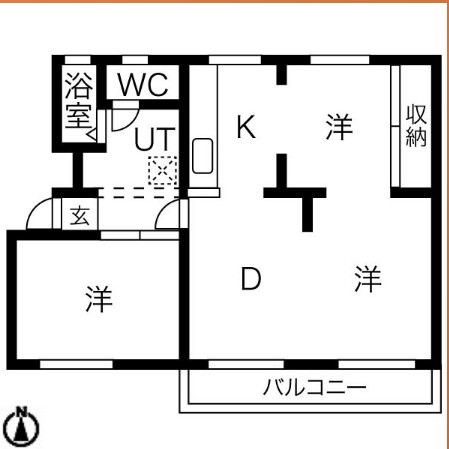 鶴見ハイツJ棟の間取り