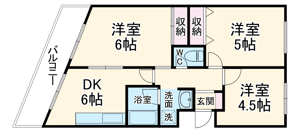 パインクレスト1番館の間取り