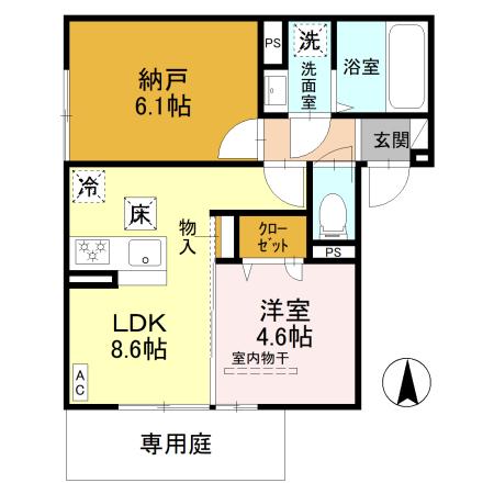 グランナッシム西京極の間取り