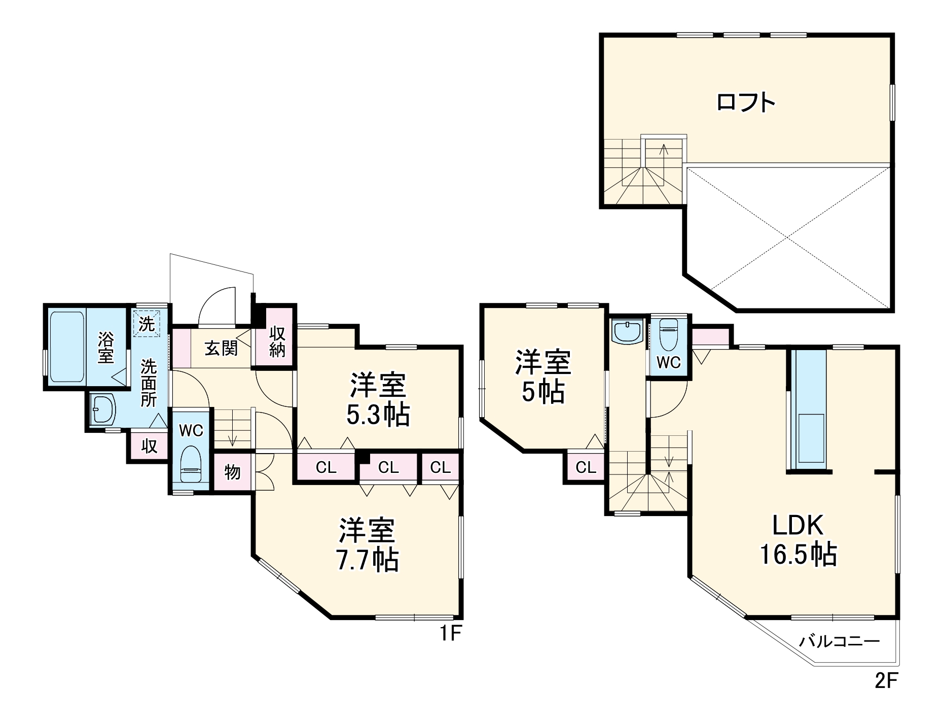 大庭戸建の間取り