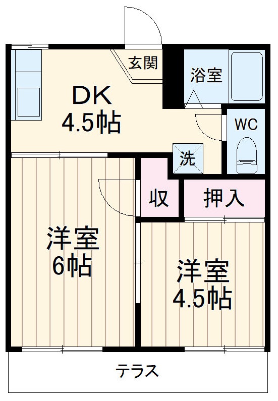 泉コーポの間取り