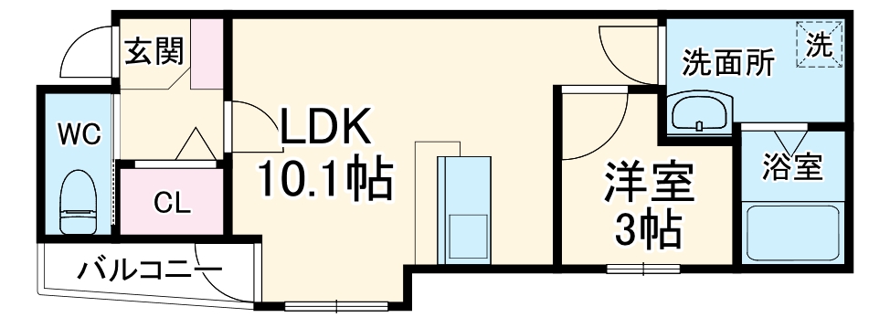 ルッソ豊中蛍池の間取り