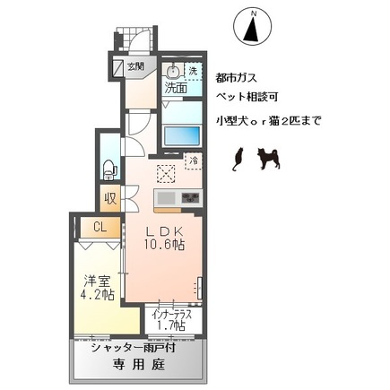 小信中島新築アパートの間取り