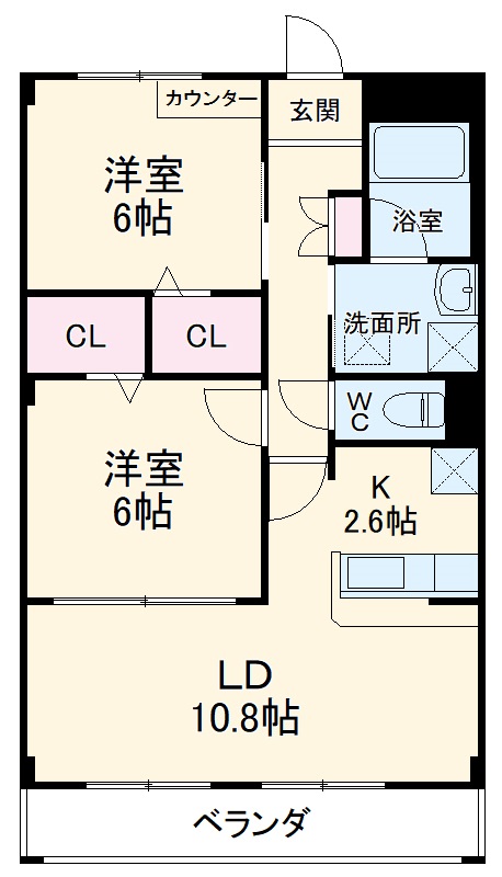ウィステリア弐番館の間取り