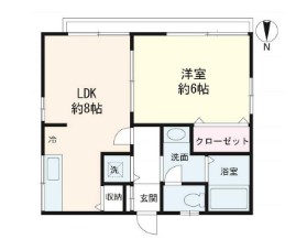 サンテラッセBの間取り