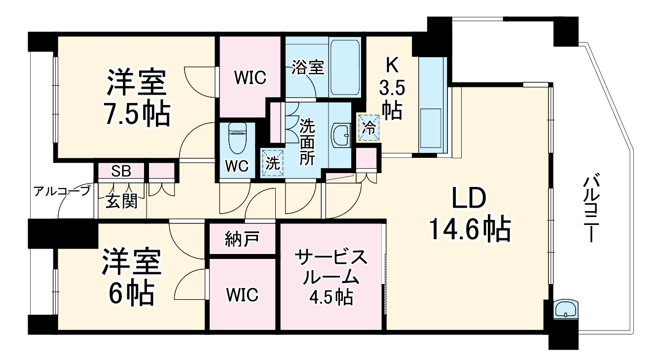 パークシティ稲毛の杜の間取り