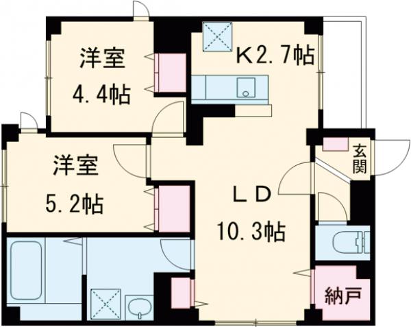 クレア ネストの間取り