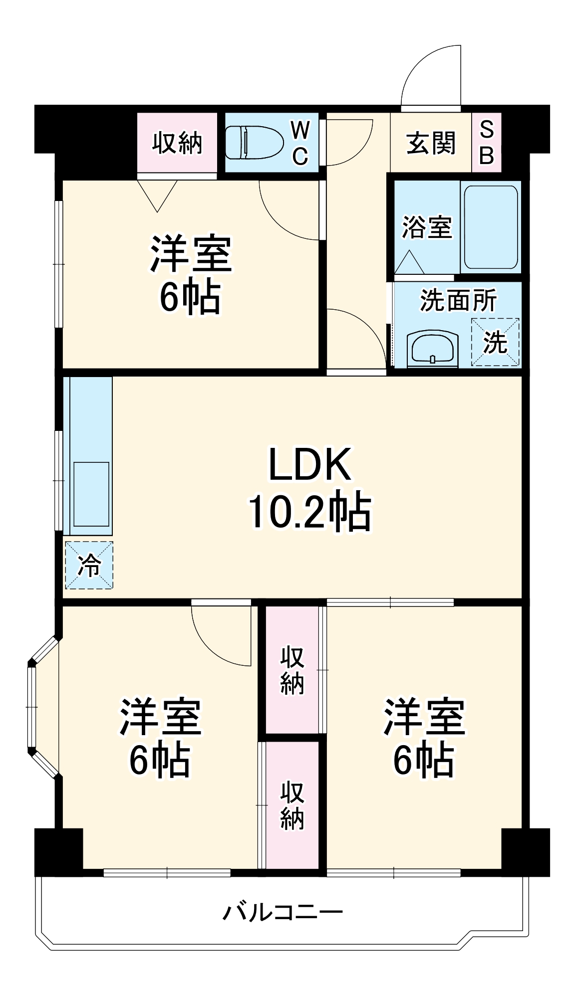 総建みどりハイムの間取り