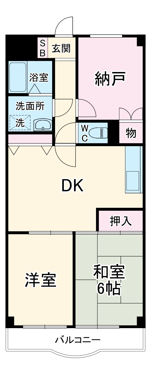 サンヴァレイ志村の間取り