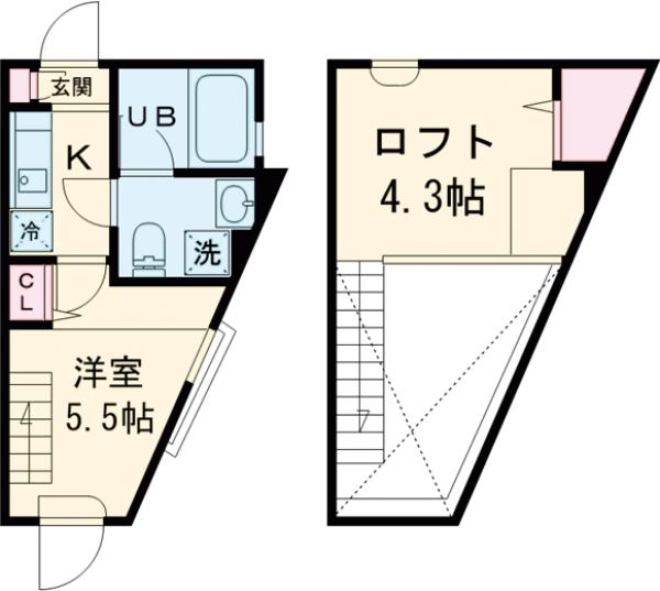 クラソ荻窪mewの間取り