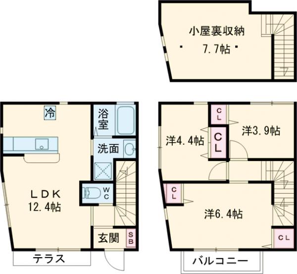 サンライズ万願寺の間取り