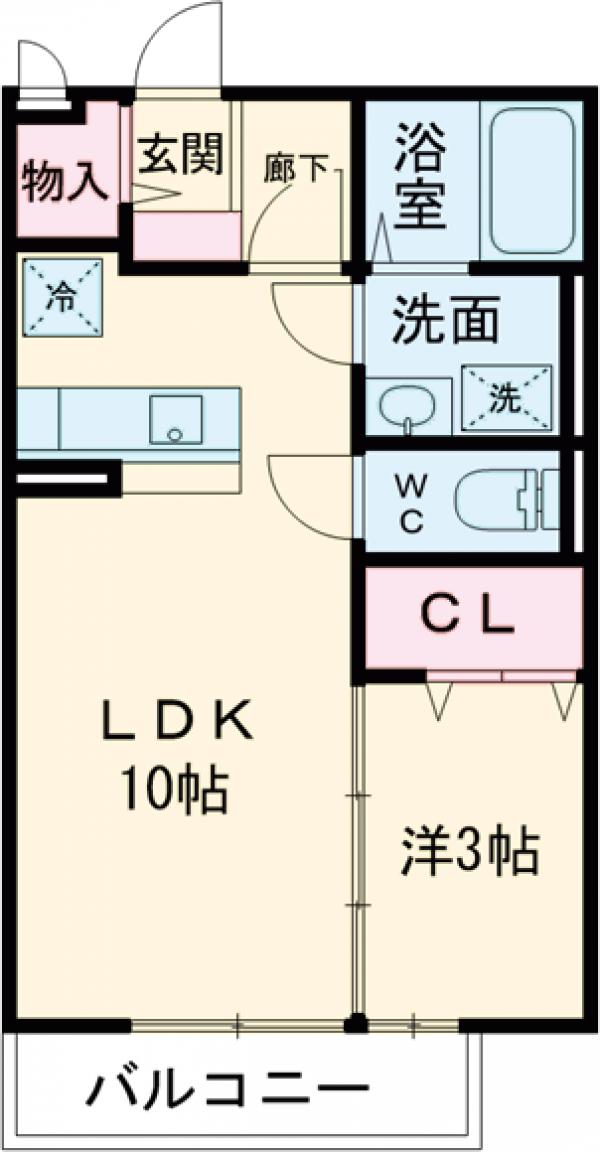 グランシャレ経堂Ⅱの間取り