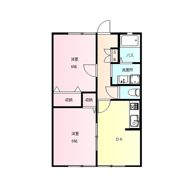 ジュネス竜蔵寺の間取り
