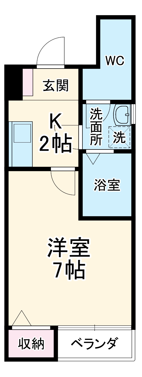 クレフラスト大杉町 A棟の間取り