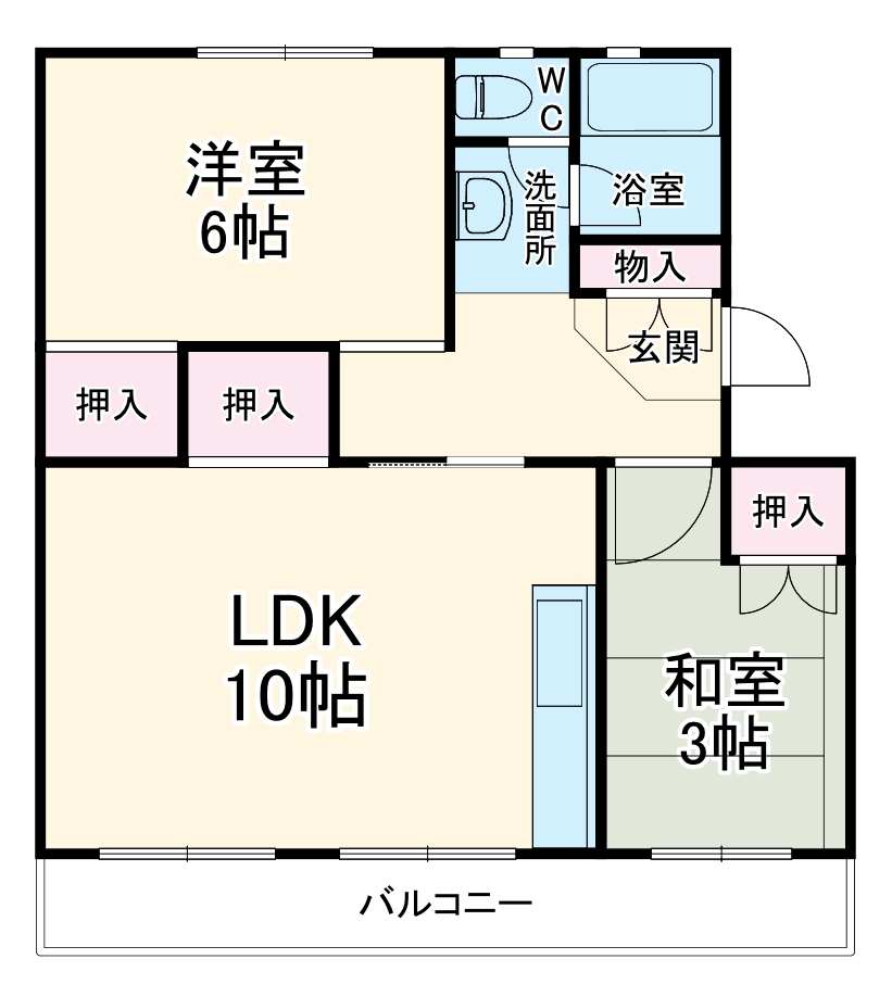 村上団地2街区38号棟の間取り