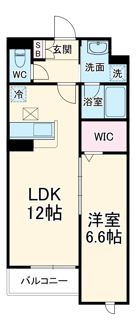 大枝の完工年月(2024年8月)築の賃貸アパートの間取り