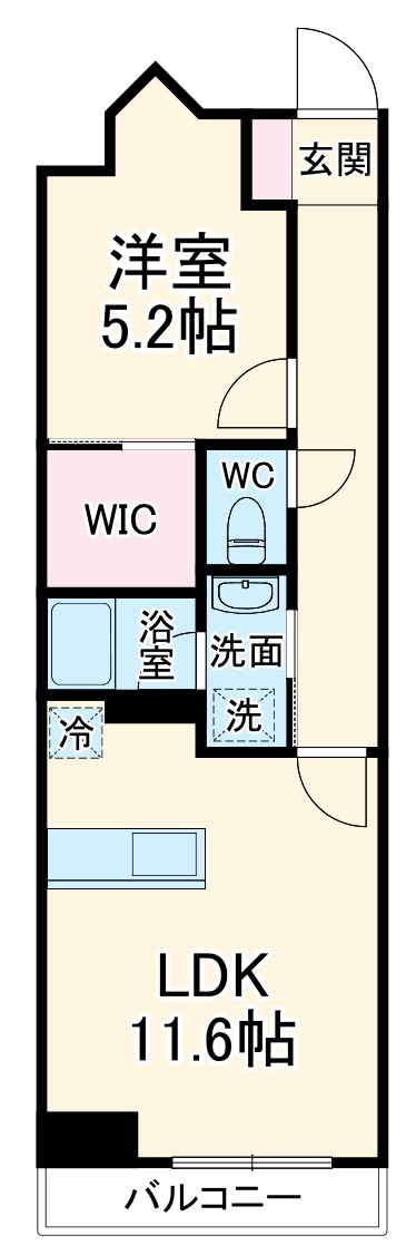 ベルジューレ越谷の間取り