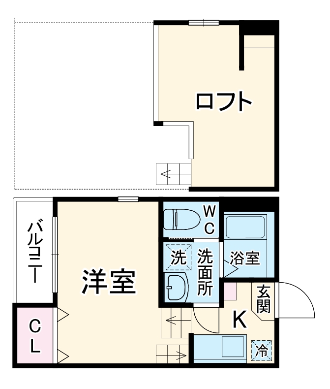ハーモニーテラス大桐Ⅲの間取り