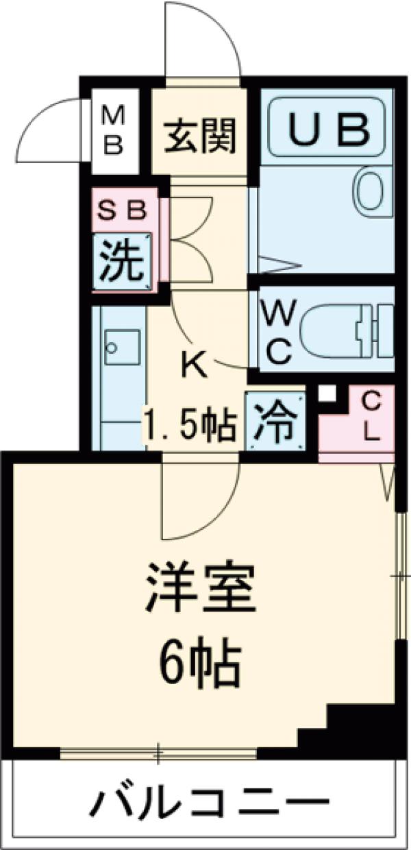 ステーションプラザロアール目黒都立大学の間取り
