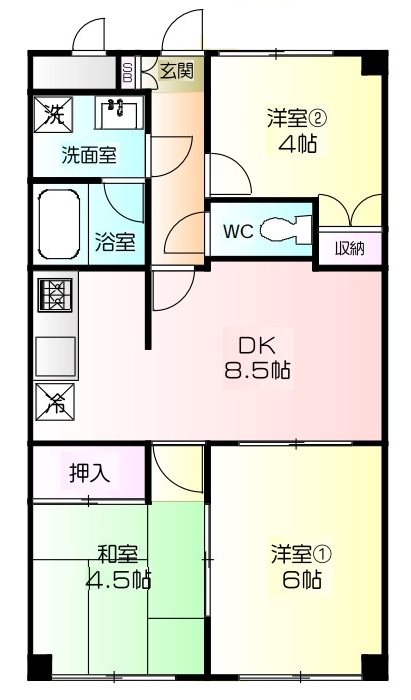 パークコートZAMAの間取り