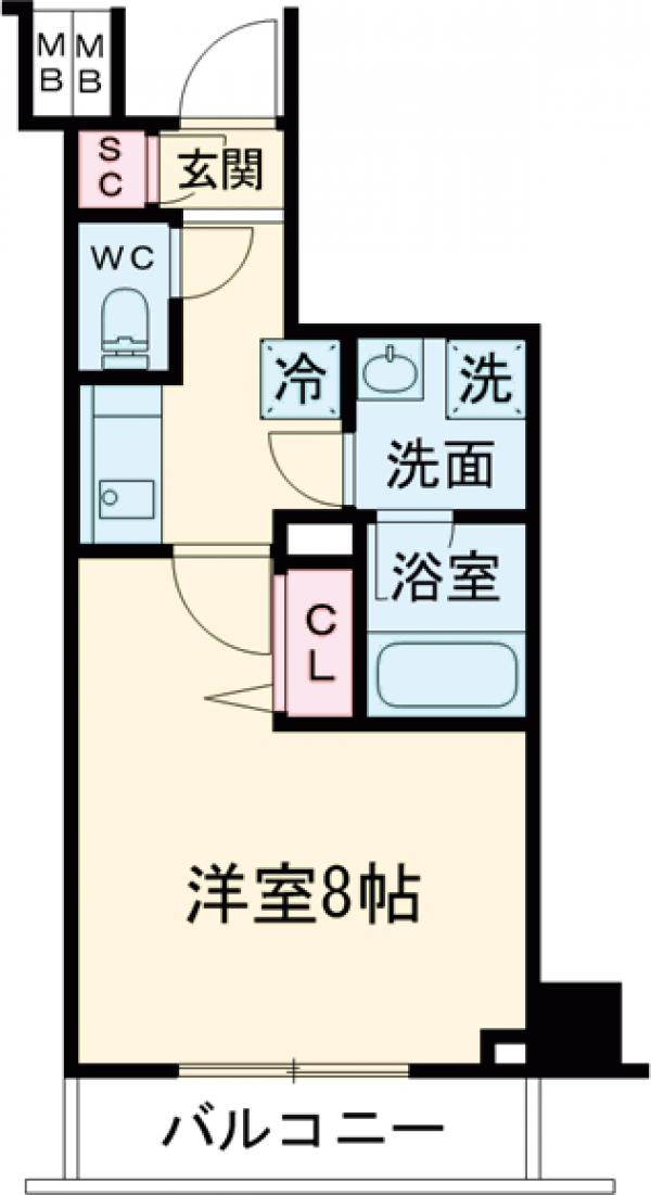 メインステージ武蔵関駅前Ⅱの間取り