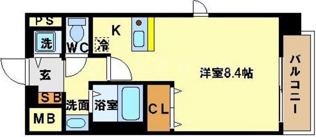 プレサンス京都烏丸NEXTの間取り