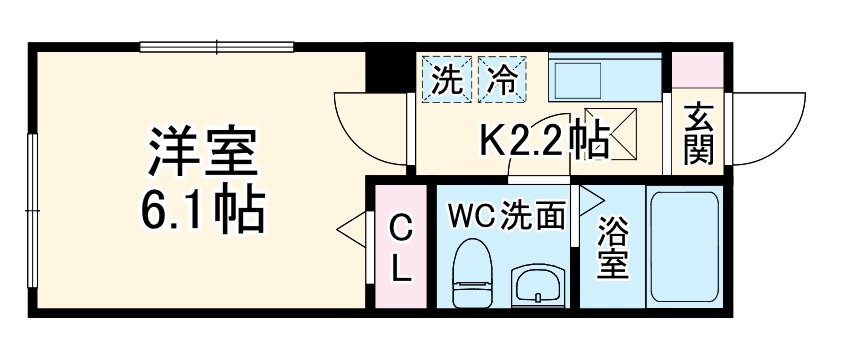 カーサブランカ杉田の間取り