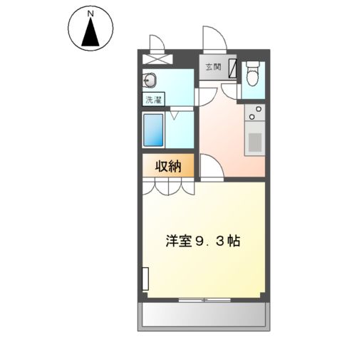 桜井町の完工年月(2006年10月)築の賃貸マンションの間取り