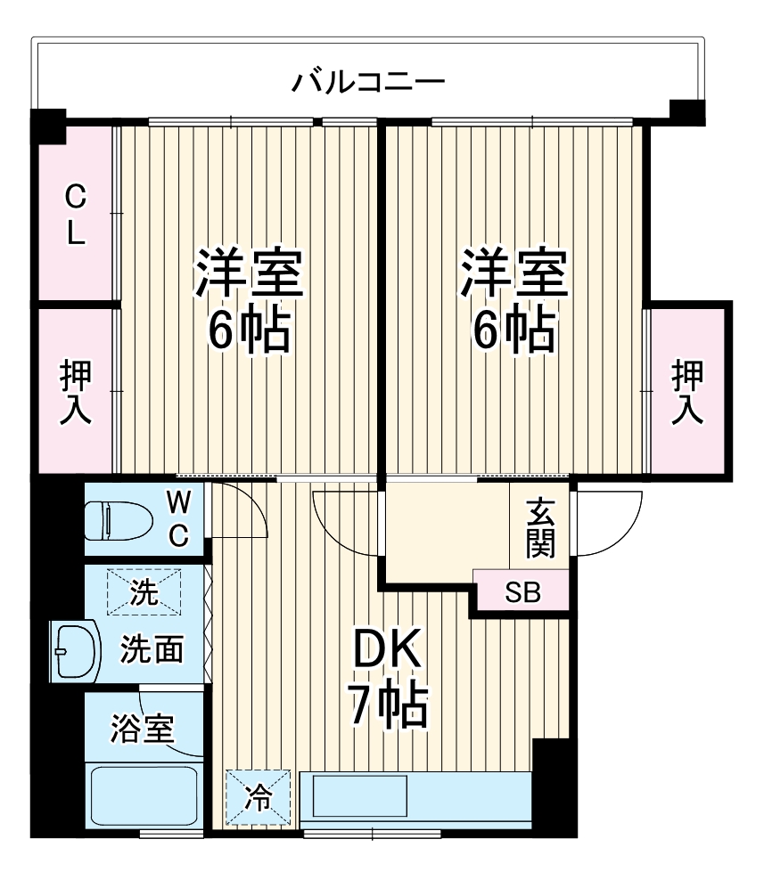 カーサ・ロゼオの間取り