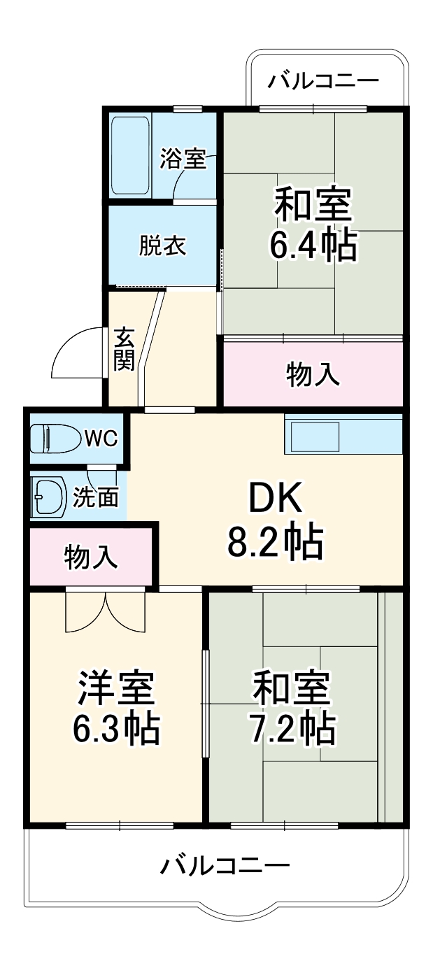 キャッスルSSの間取り